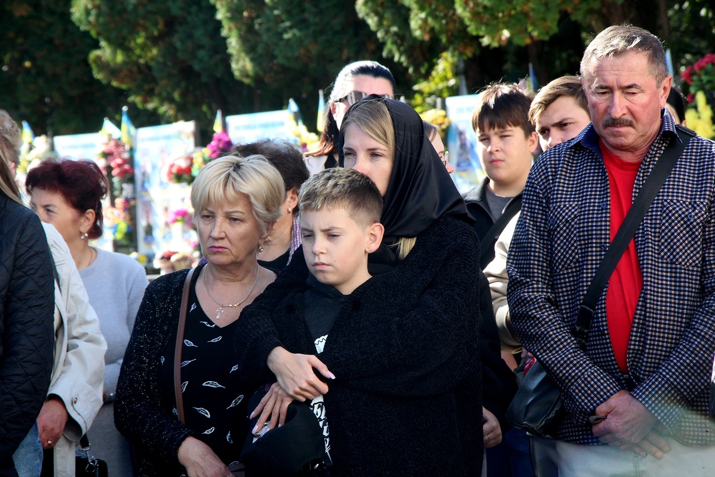 На Алеї Героїв відкрили ще три меморіальні стенди з портретами полеглих Захисників України