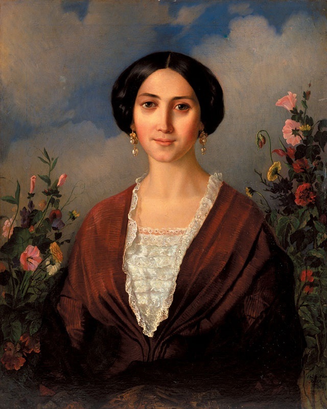 Портрет дружини. авт. Мокрицький