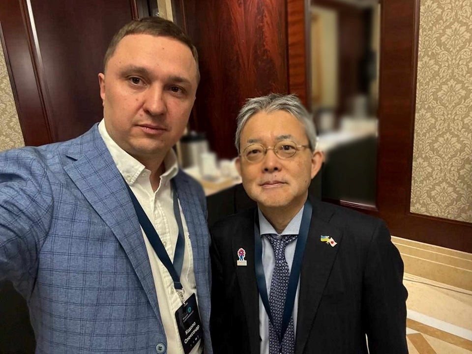 Міський голова та Надзвичайний і Повноважний Посол Японії в Україні Масаші Накаґоме.