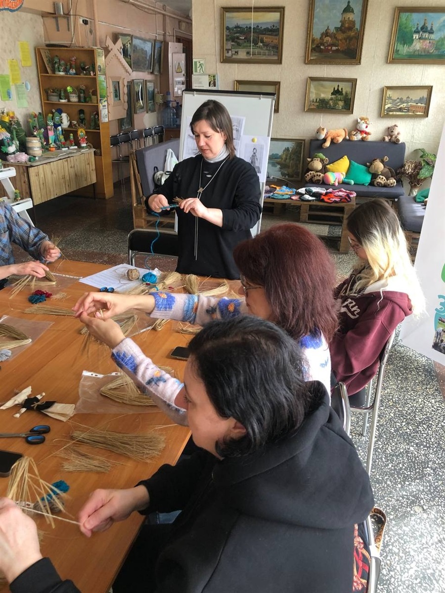 У бібліотеці створювали оберіг своїми руками